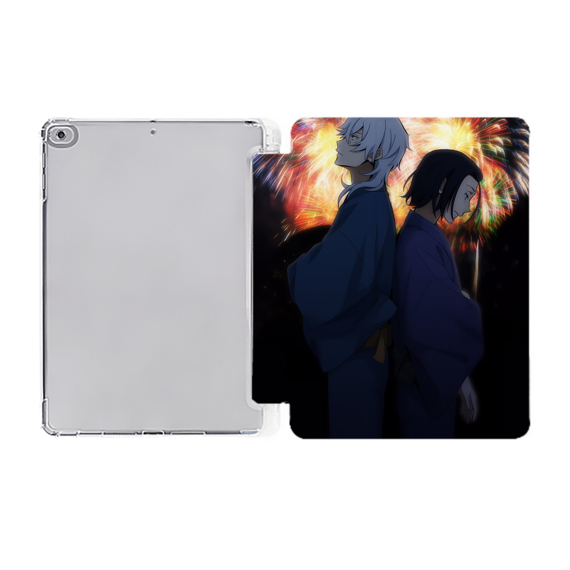 （画像用） 文豪ストレイドッグス Bungo Stray Dogs IPad ケース ペン収納付き 三つ折りスタンド PUレザー×シリコン 対応機種9.5/10.5/10.9インチ